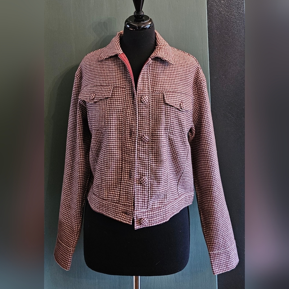 Cupcakes & Cashmere Houndstooth Jacket